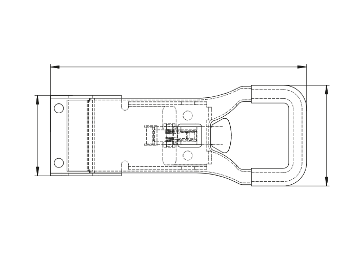 Medium External Lock Without Key 25 mm