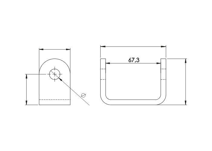 Support With Rear Door Hinge Angle