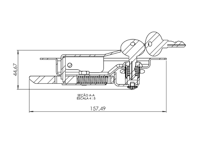 Built-In Lock With Key