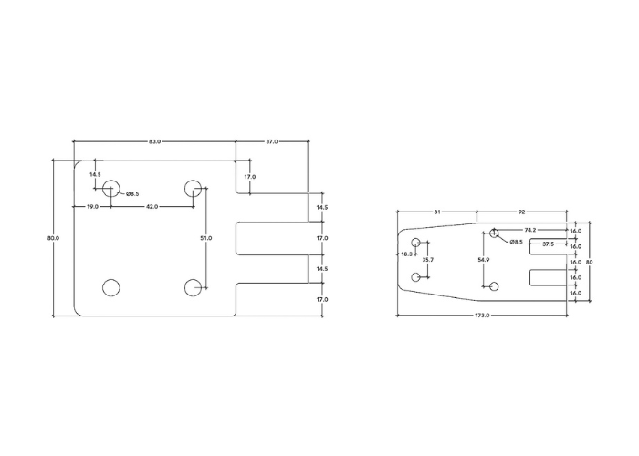 Ventilation Door Hinge