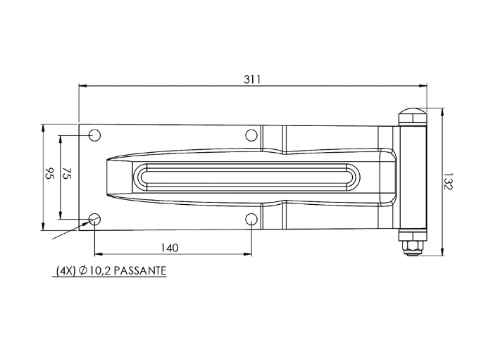 Hinge 4 Holes