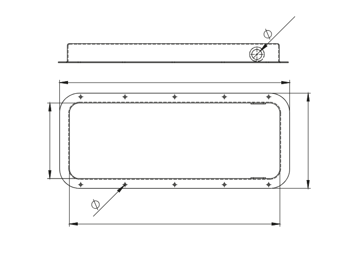 Large Aluminum Tray