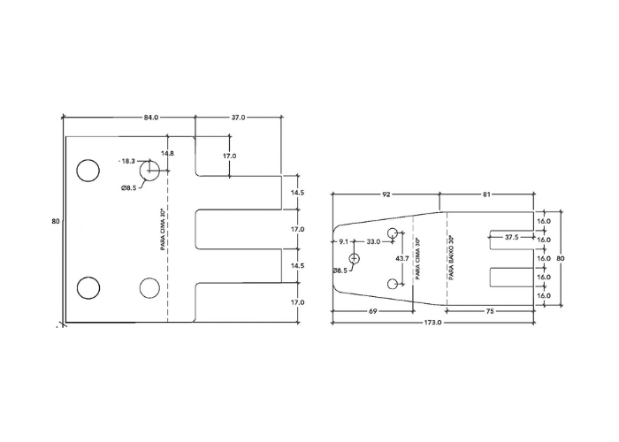 Side Hinge Set With Down